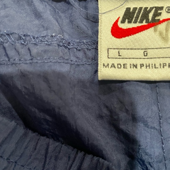 Vintage 90s Nike Men's Navy Blue Track Pants Size Large - Picture 3 of 6